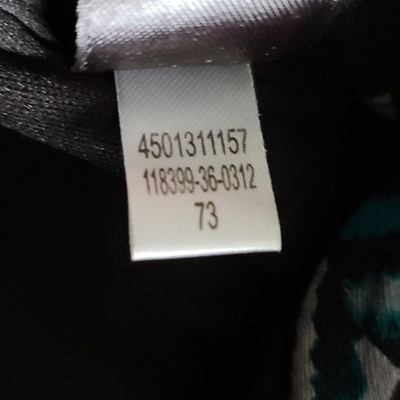 WHITE HOUSE BLACK MARKET Herringbone Dress Shift Sheath Chevron Teal Sz 4 EUC - Picture 10 of 10